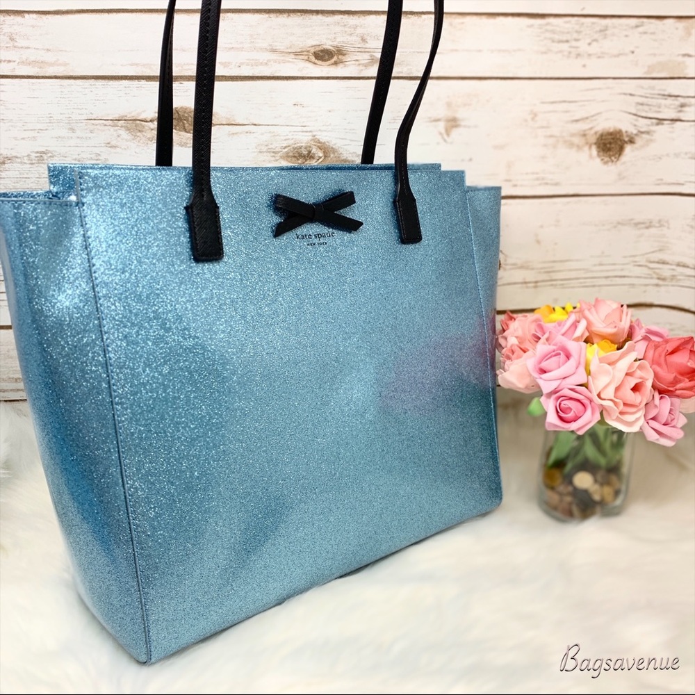 Kate Spade Taden WKRU3542 Mavis street blue tote - Picture 2 of 8